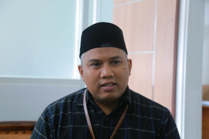 Herdi Wijanarko, Komisioner Divisi Teknis KPU Kota Madiun. (BAGAS BIMANTARA/RADAR MADIUN)