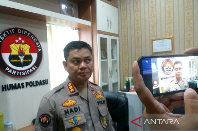 Kabid Humas Polda Sumut Kombes Pol Hadi Wahyudi (ANTARA/M Sahbainy Nasution)