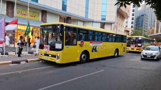 TIDAK BEROPERASI: Operasional bus sholawat para jemaah haji distop selama sepekan terhitung mulai 6–13 Zulhijah. (ISTIMEWA)