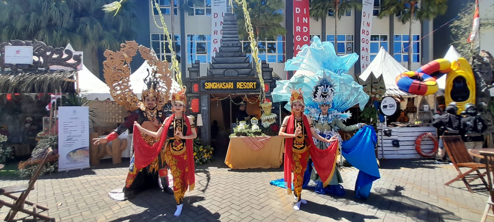 RUTIN: Suasana setelah pembukaan Batu Street Food Festival #6 2023, Jumat (11/8).