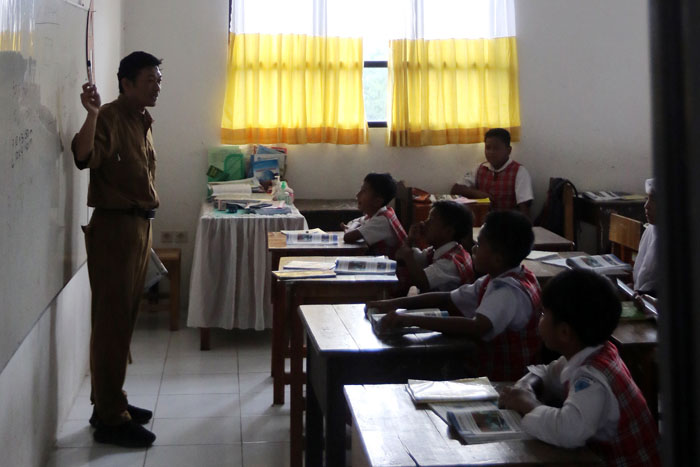 Suasana belajar di salah satu sekolah Kota Malang