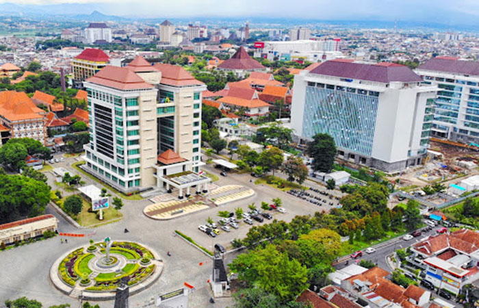 Universitas Negeri Malang dari atas.