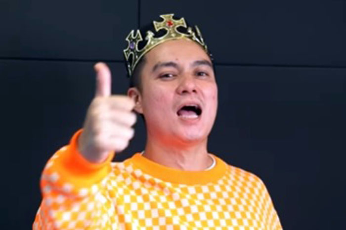 Foto tangkapan layar Baim Wong saat sedang Shopee Live
