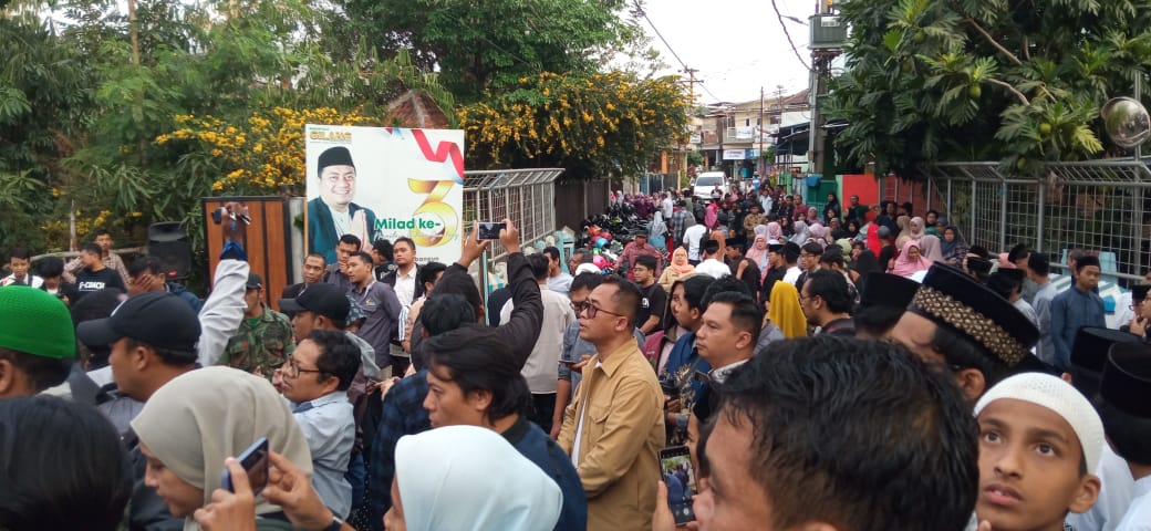 MERIAH: Suasana peresmian Kampung Wirausaha Nusantara dipadati warga. (istimewa)