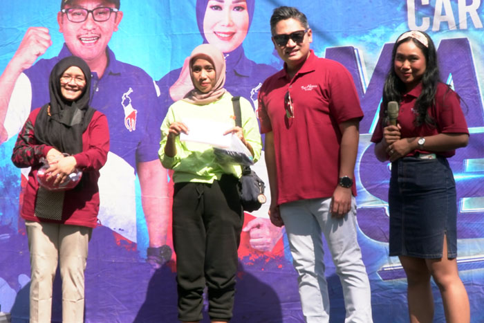 Tim dari The Alana Hotel memeriahkan Car Free Day Malang.