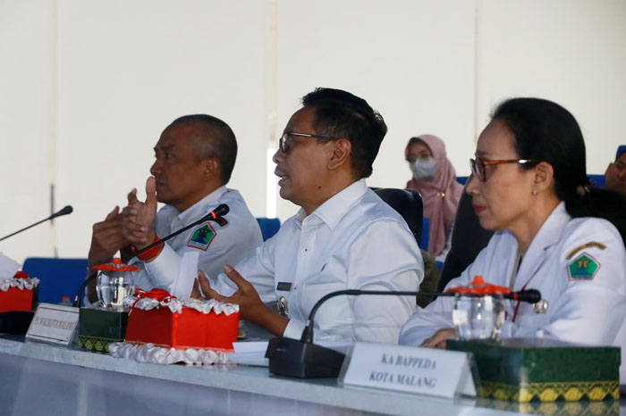 Pj Wali Kota Malang Wahyu Hidayat paparan soal Laskar Perencana di hadapan juri finalis Kovablik Jatim 2023