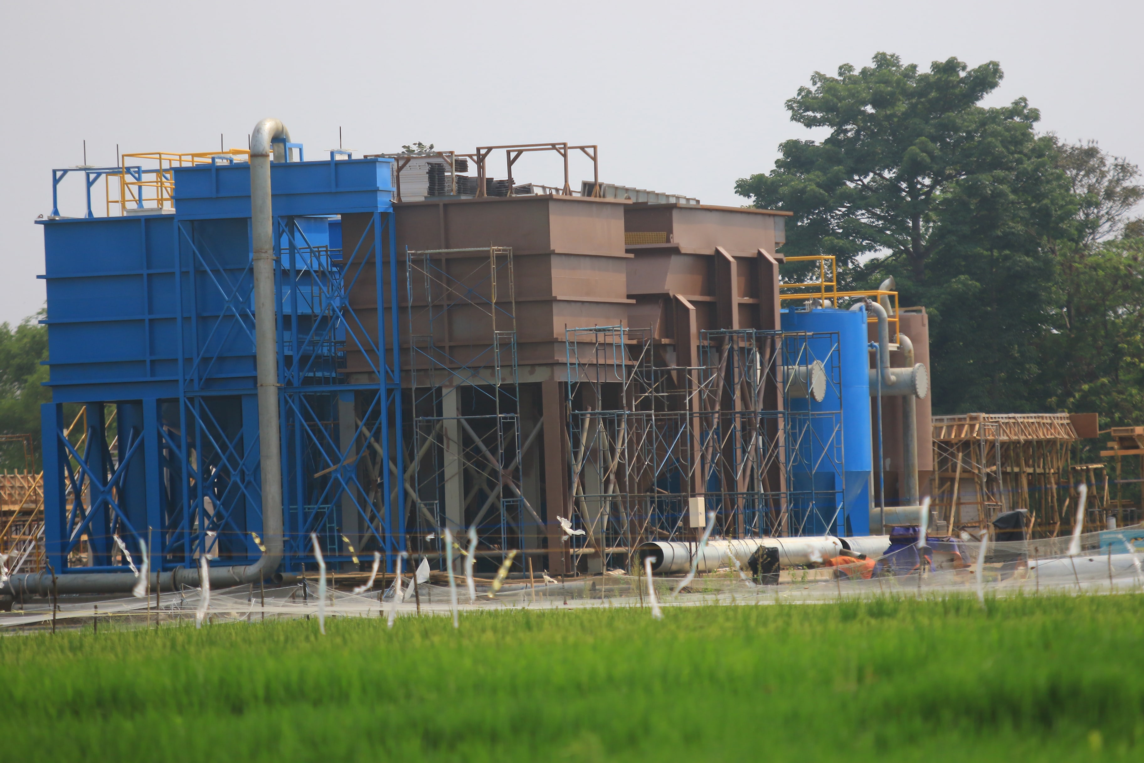 Proyek pembangunan Water Treatment Plant (WTP) di Pandanwangi, Blimbing
