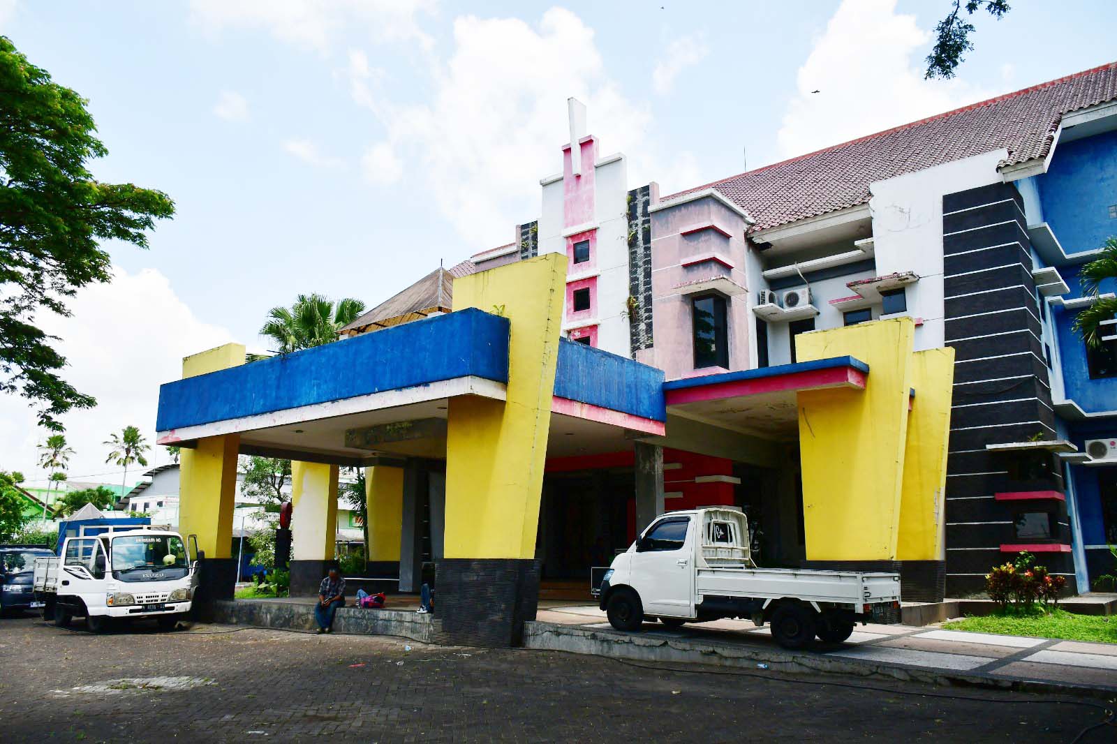 Suasana kampus Politeknik Kota Malang kemarin