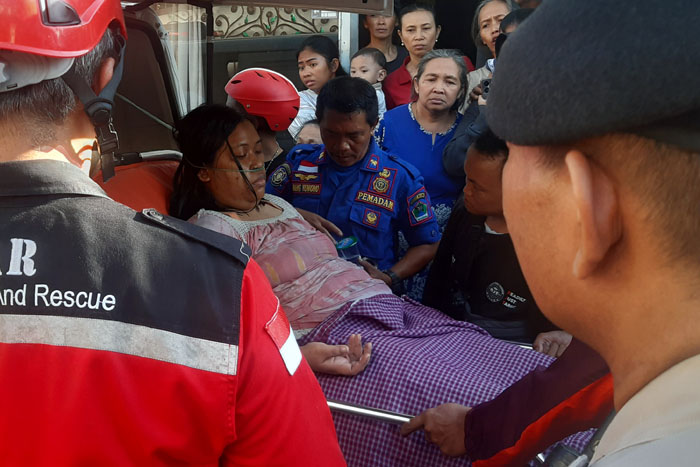 Linda Mariana asal Lowokwaru Malang yang selamat meski kecemplung ke dasar sumur sedalam 25 meter