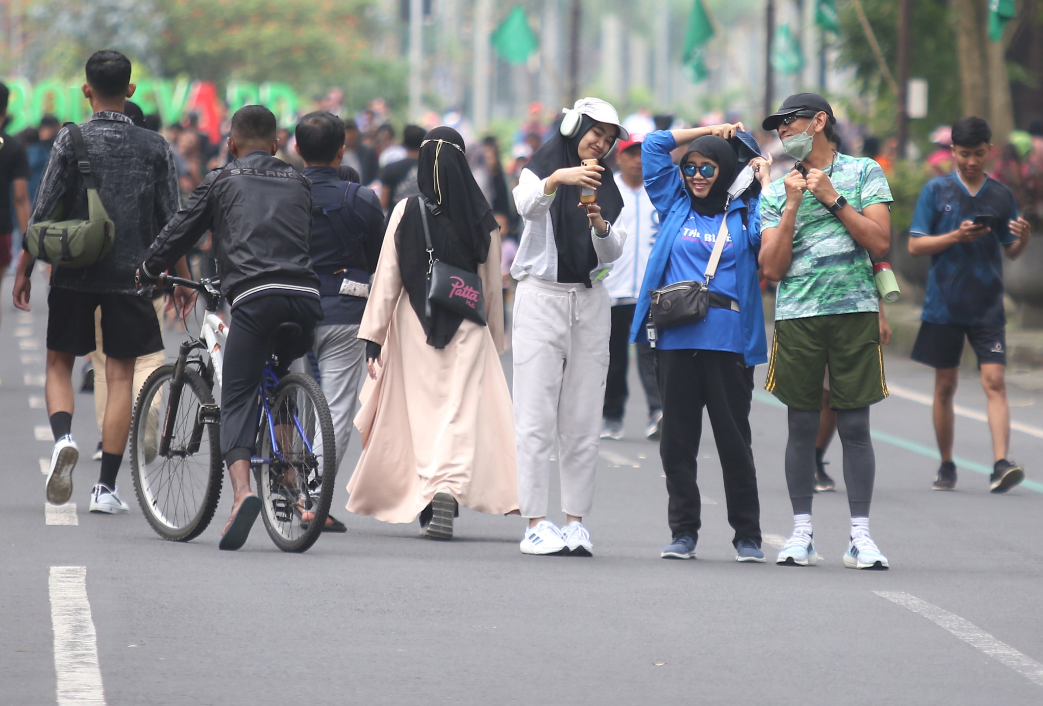 ilustrasi pengunjung car free day