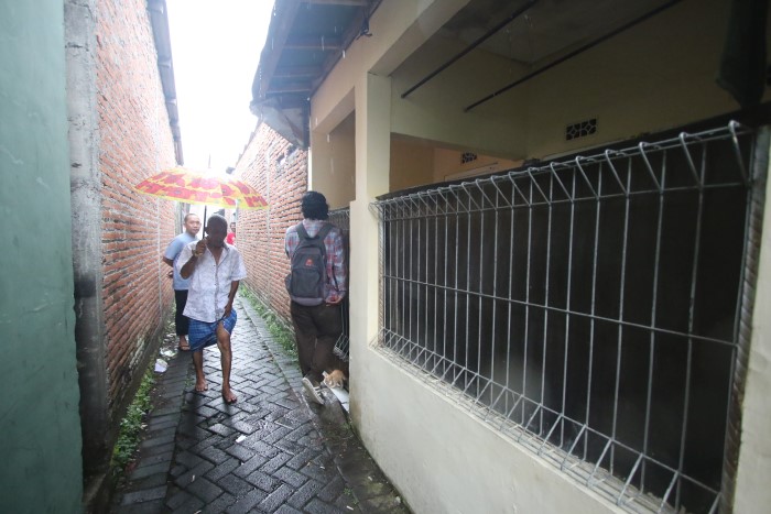 Lokasi rumah kontrak di Jalan Sawojajar gang 13 Malang yang ditengarai sebagai tempat mutilasi