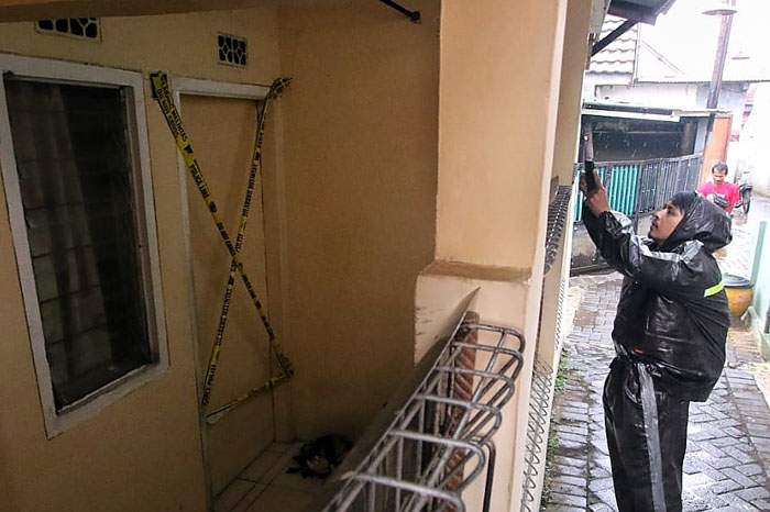 Rumah lokasi mutilasi Sawojajar Malang.