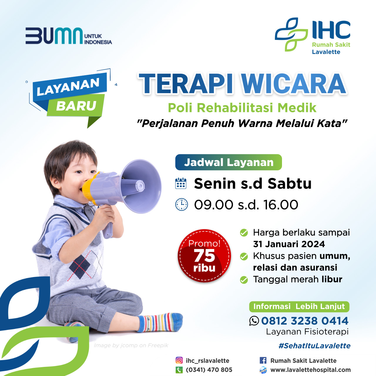 Jadwal Terapi Wicara RS Lavalette.