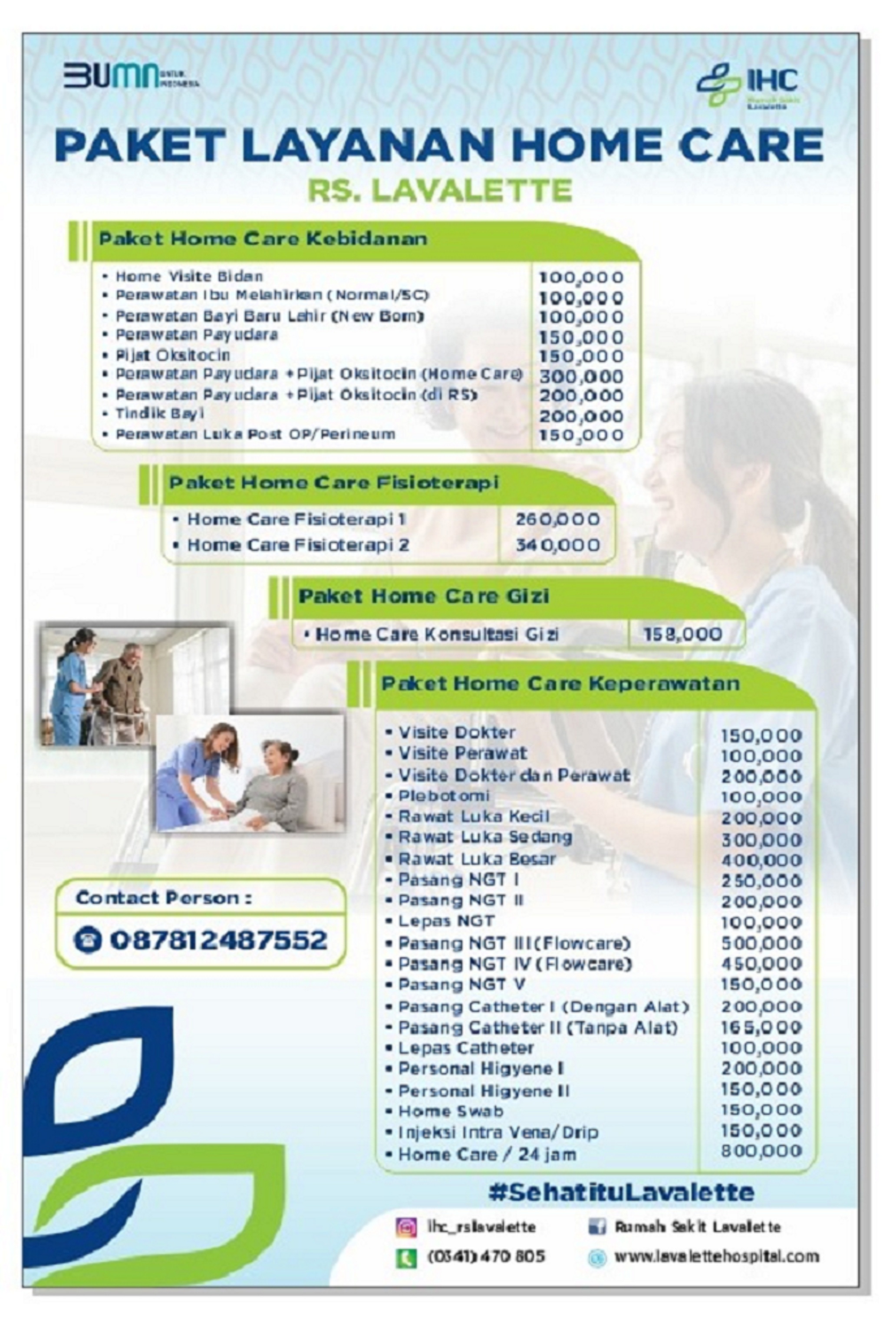 Paket Layanan Home Care RS Lavalette.