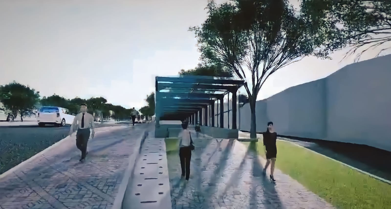 RAMAH LINGKUNGAN:  Desain aunderpass di Jalan Dewi Sartika antara Terminal dan Pasar Induk Kota Batu sudah jadi.