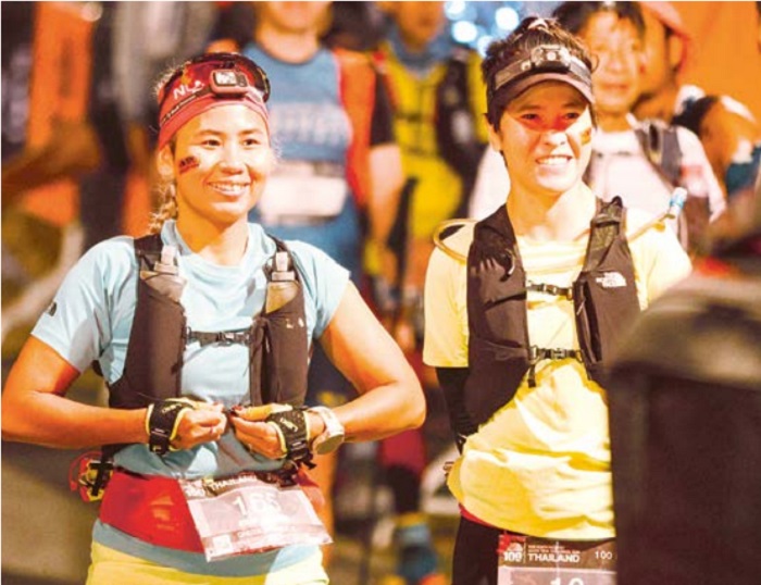 Qheiza Wiranda Edelwise (Kiri) saat mengikuti The North Face 200 di Thailand, 20 Januari 2024 lalu