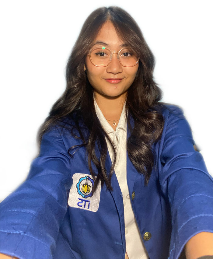 BERHASIL: Gisella Diandra Putri, peserta Tryout SNBT Radar Malang yang diterima di ITS.