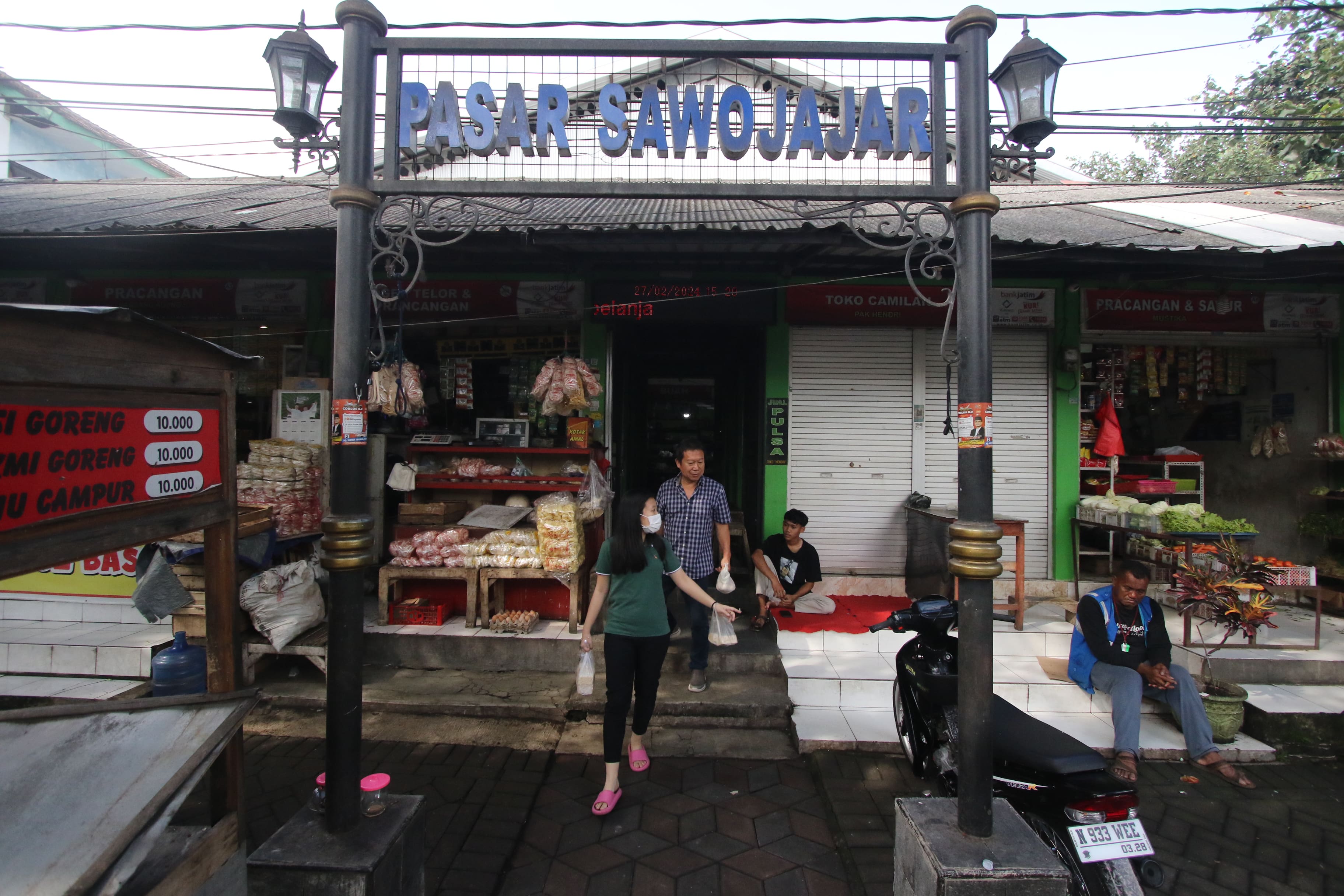 FASILITAS LENGKAP: Pasar Sawojajar sudah dilakukan penataan. Ke depan disiapkan menjadi pasar ber-SNI