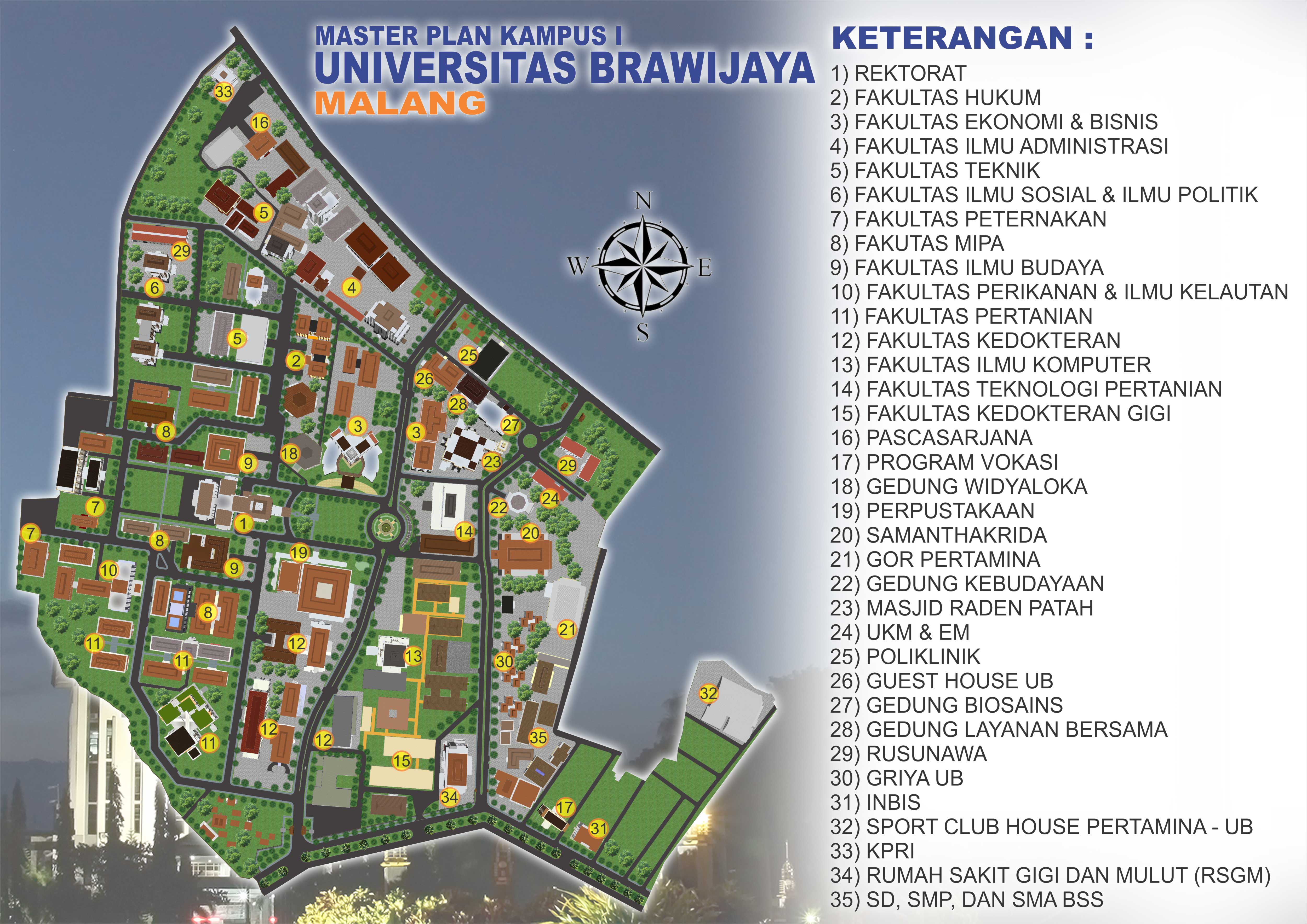 Denah UB. (Istimewa)