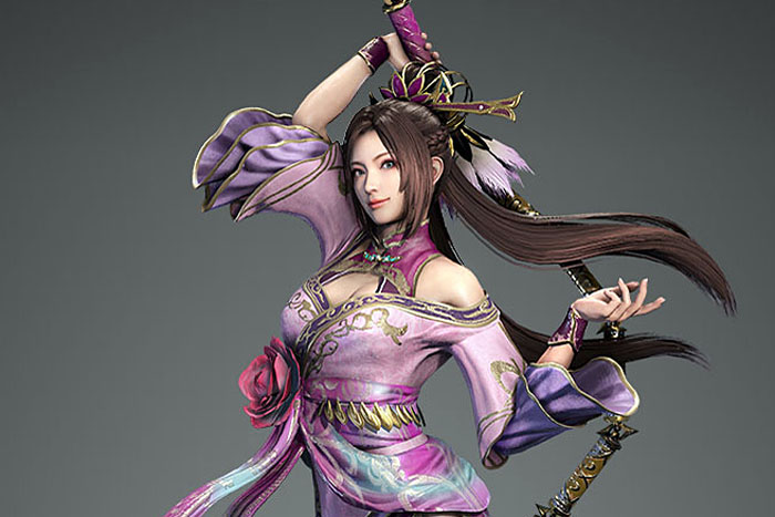 Karakter Diao Chan dalam Dynasty Warriors 9. Sosok Diao Chan konon menaklukkan kesatria terkuat era Tiga Kerajaan, Lu Bu