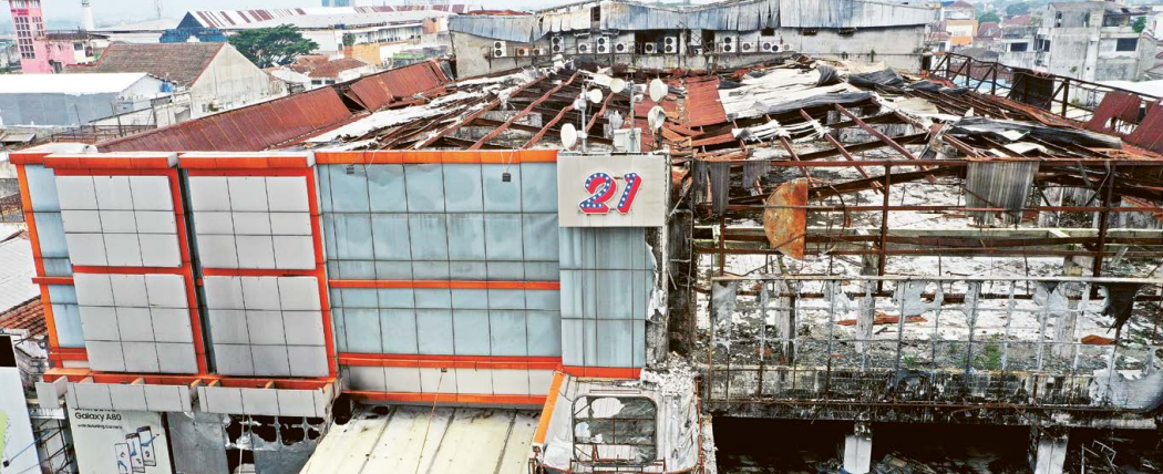 Foto Malang Plaza ditangkap dengan citra udara