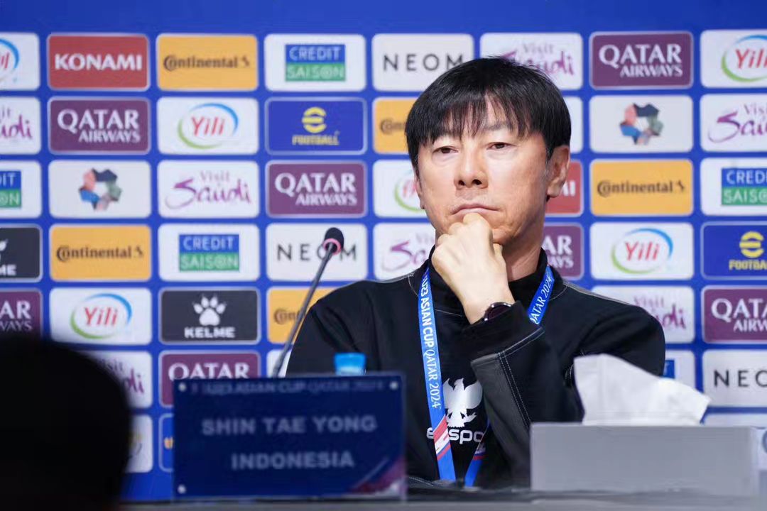 Shin Tae Yong di Press Conference AFC Asian Cup U23 (Instagram @shintaeyong777)