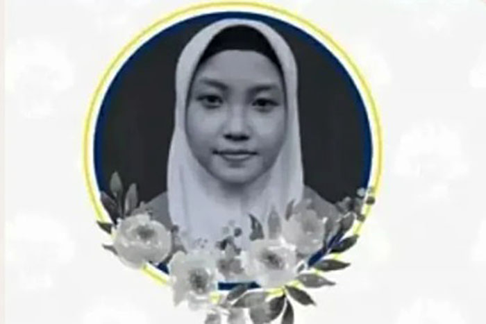 Foto almarhumah Diah Agustin Lestariningsih, dalam postingan BEM Universitas Negeri Malang pada Februari tahun 2023