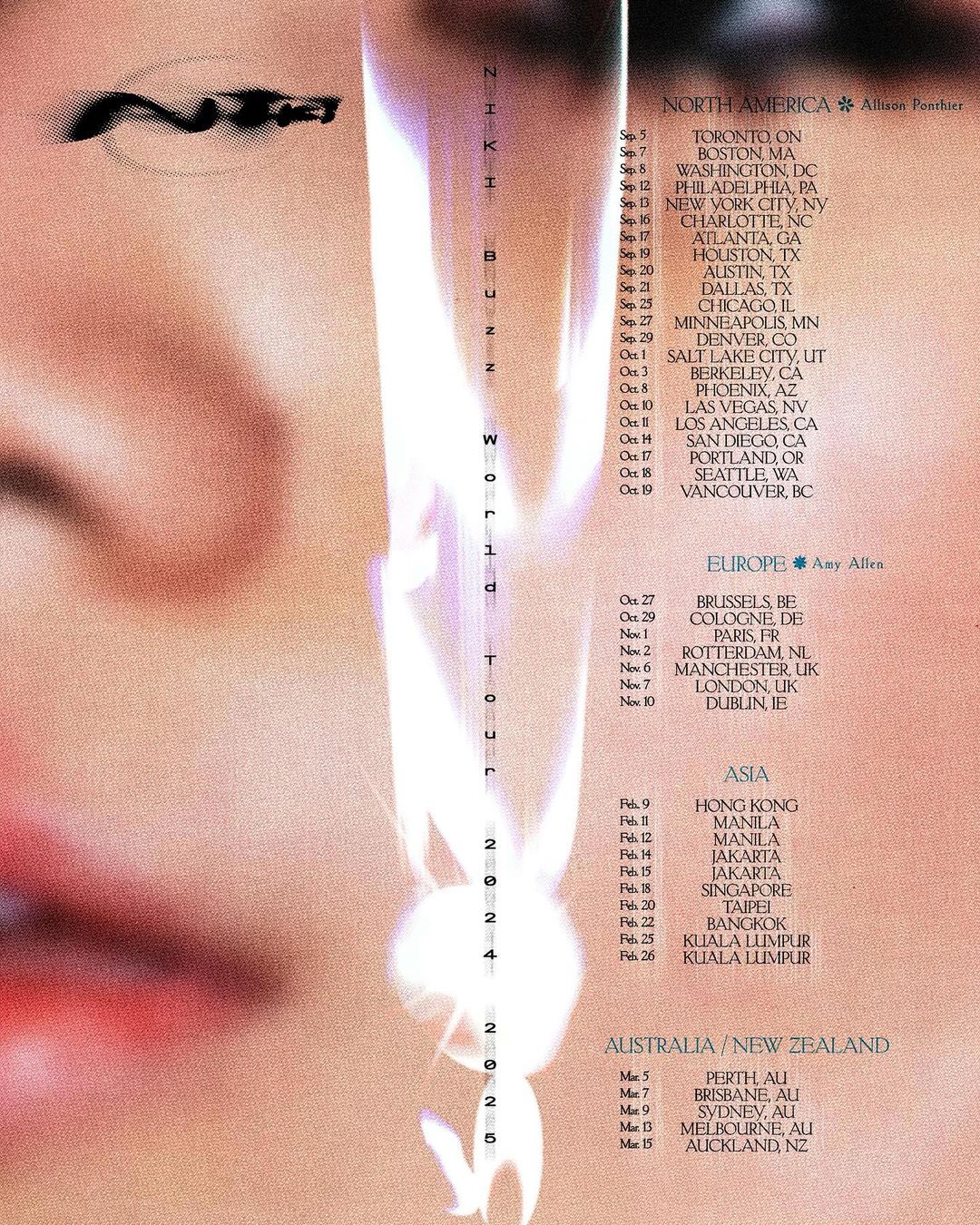 Info tour Niki Zefanya. (Instagram)