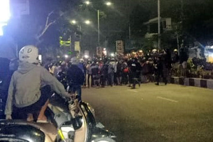 Balap liar yang dibubarkan Polresta Malang Kota beberapa waktu lalu