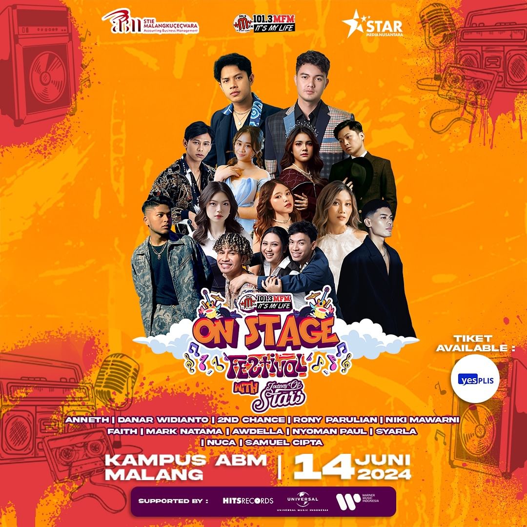 Poster konser yang akan digelar dalam waktu dekat.