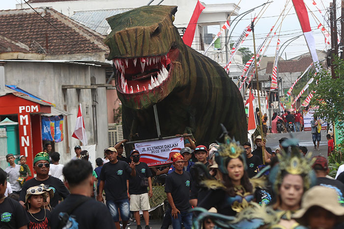 Karnaval di Bumiayu Kota Malang Agustus 2023 lalu. Tahun 2024 ini, jadwal karnaval disebut sudah dimulai akhir Mei 2024