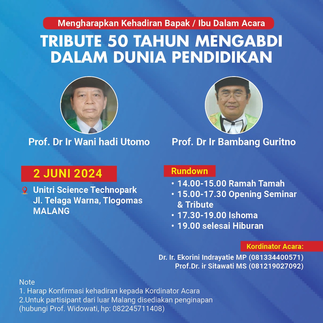 Tribute 50 Tahun Mengabdi dalam Dunia Pendidikan.