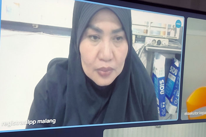Nurjanah, 51, bos Lembaga Pelatihan Kerja (LPK) Anugerah Jujur Jaya asal Bululawang Malang yang kirim TKI secara ilegal