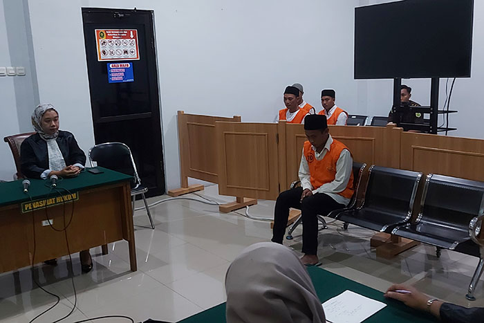 Persidangan pelaku kekerasan seksual pada anak asal Donomulyo di PN Kepanjen Malang