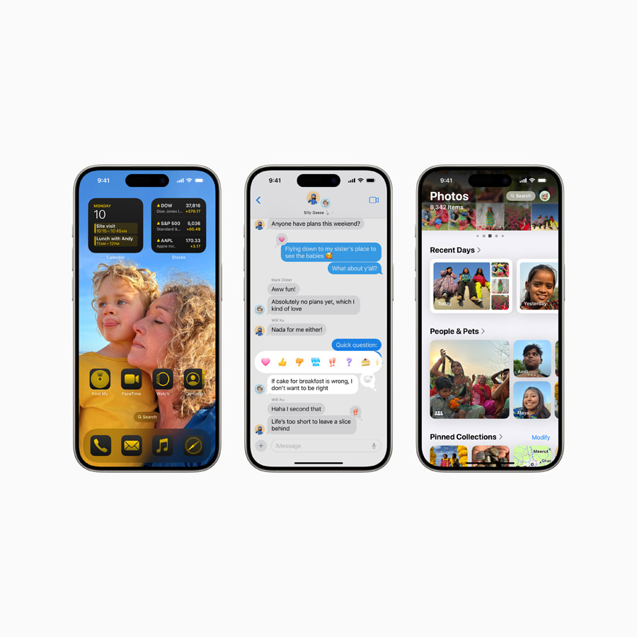 Tampilan iOS 18 terbaru. (Apple)
