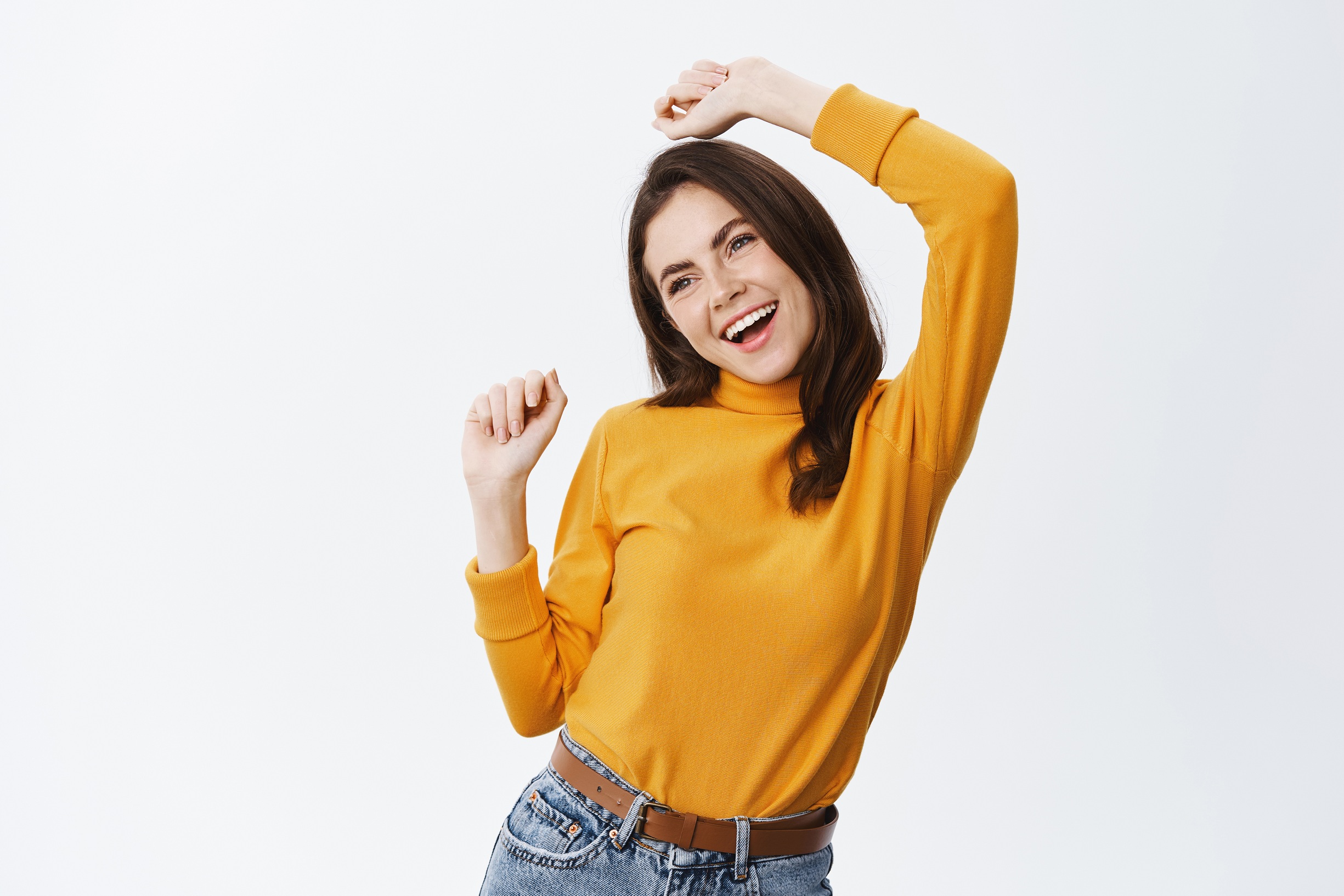 Seorang wanita yang sedang happy. (Pinterest)
