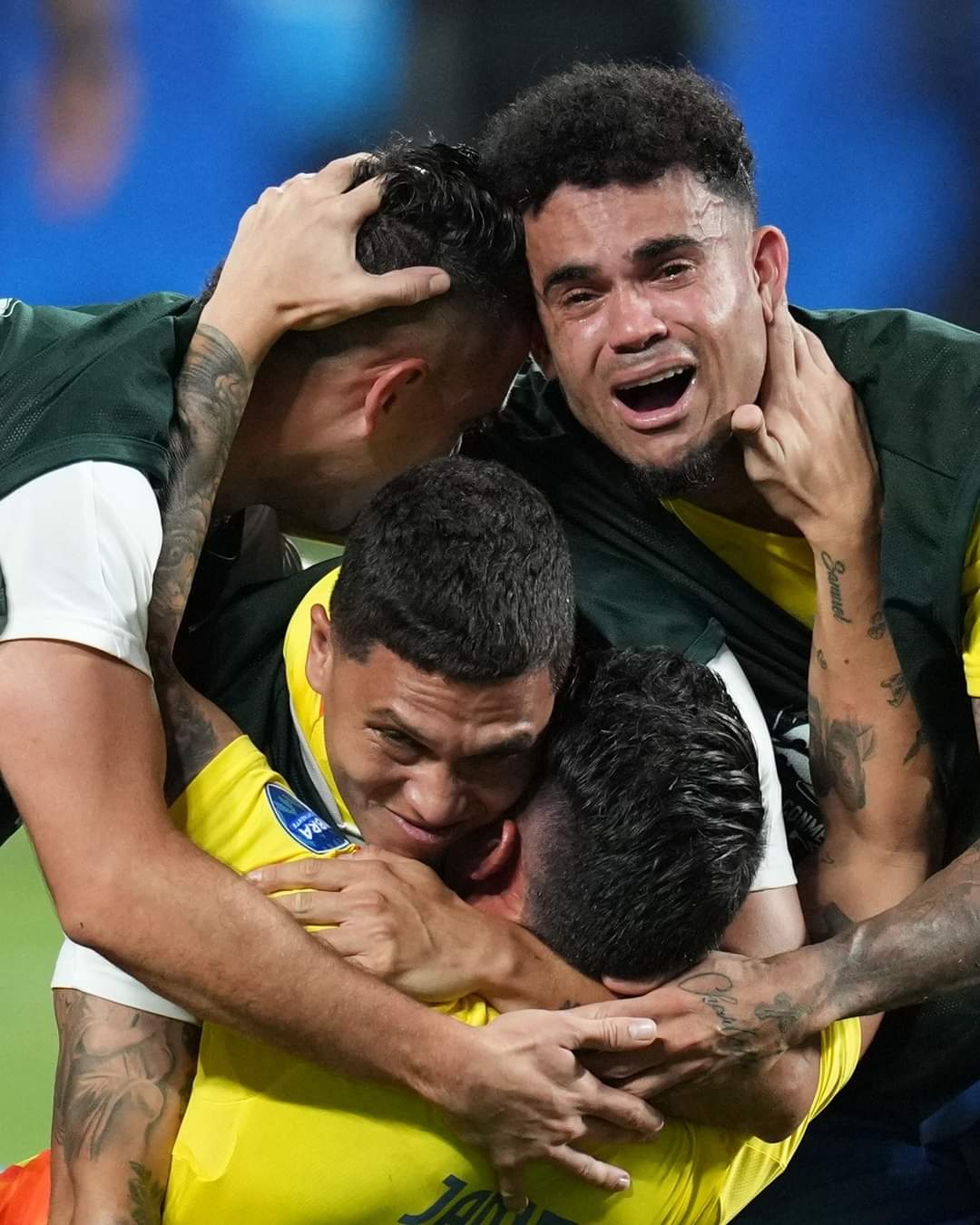 Selebrasi Kemenangan Tim Kolomcia setelah mengalahkan Uruguay pada Semifinal Copa America 2024. (Twitter)