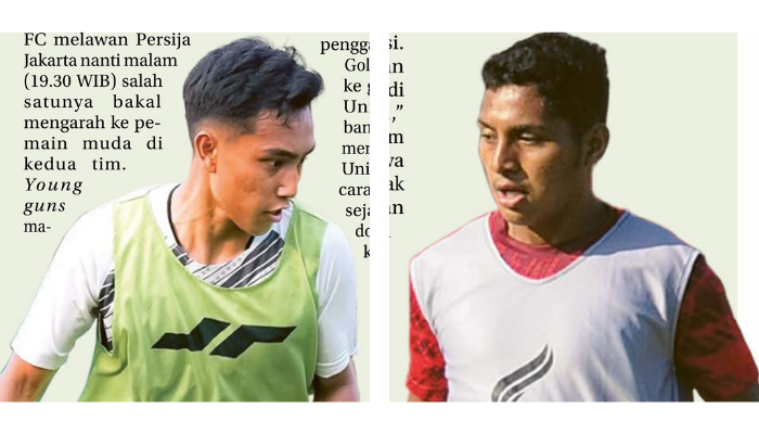 MENJADI TUMPUAN: Salim Akbar Tuharea (kanan) dan Rayhan Hannan kembali menjadi pemain diandalkan pada laga Arema FC melawan Persija nanti malam.