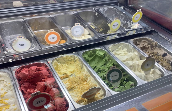Menu gelato yang ada di Bvgil Gelato.