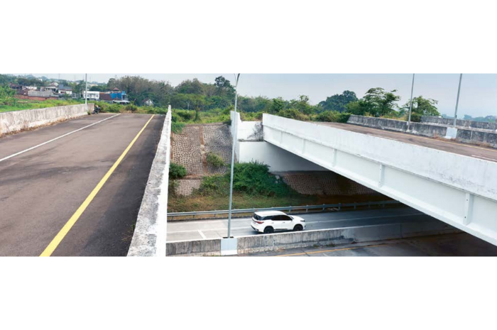 TUNGGU PUSAT: Ujung jalan Tol Pandaan-Malang di Kelurahan Madyopuro, Kedungkandang bakal dilanjutkan ke akses Tol Malang-Kepanjen.