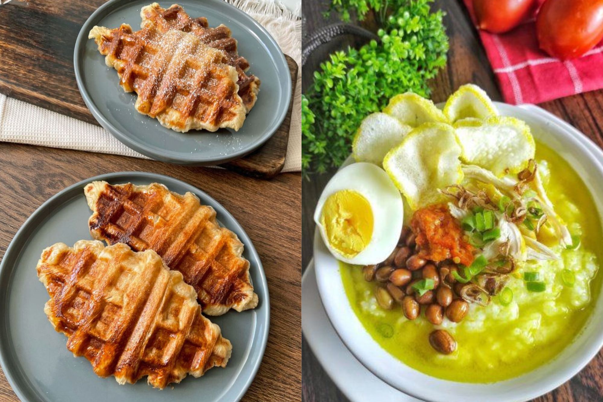 Tampilan Croffle dan Bubur Jakarta (source: pinterest)