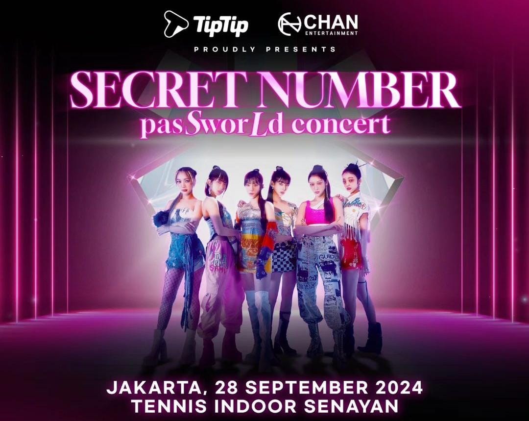 Poster Konser Secret Number Pertama di Indonesia