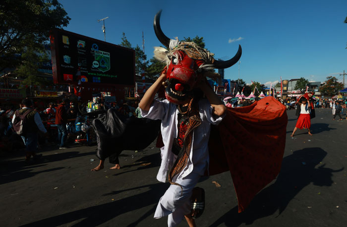 Bantengan Nuswantara di Kota Batu. pekan ketiga Agustus 2024 di Malang Raya diprediksi macet karena tumpukan jadwal karnaval
