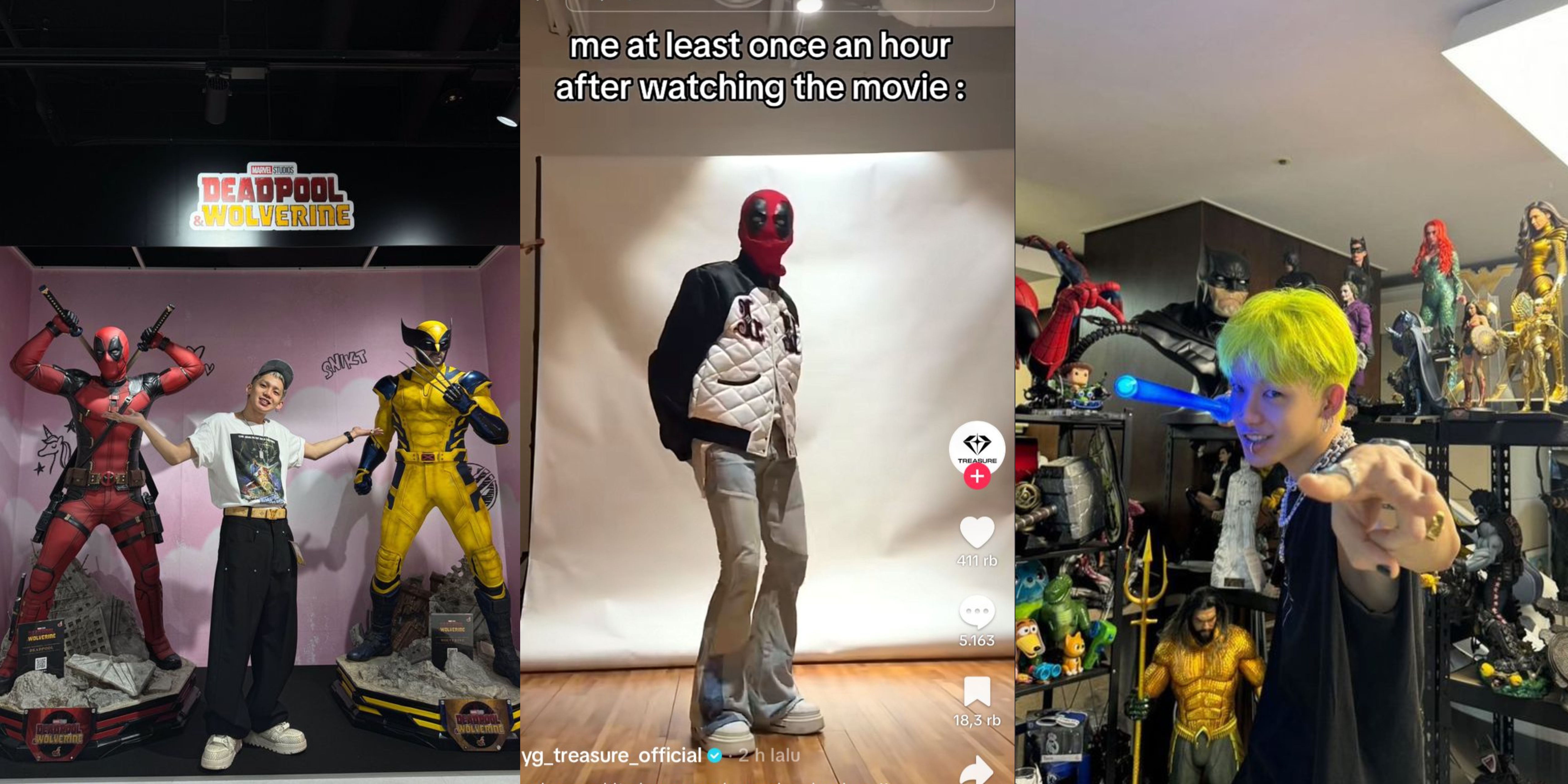 Hyunsuk Treasure Cover Dance Opening Deadpool x Wolverine (source: tiktok, pinterest)