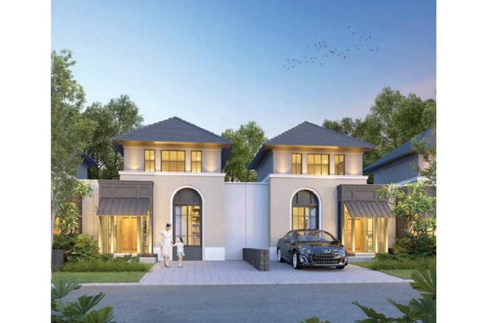 MEGAH: Desain rumah tipe New Bristol di CitraLand Puncak Tidar Malang.