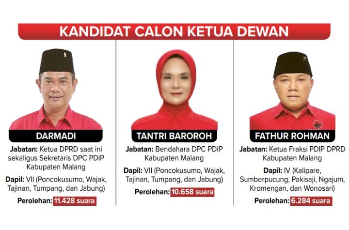 Infografis Kandidat Calon Ketua Dewan