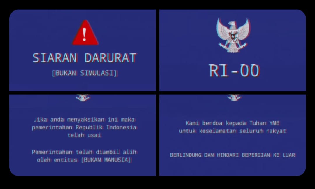 Gambar berlatar biru untuk mengawal putusan Mahkamah Konstitusi. (X @HabisNontonFilm)