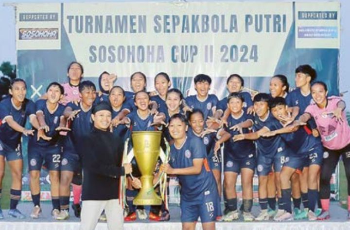 PANASI MESIN: Penggawa Arema FC Women berhasil menjadi juara di Turnamen Sosohoha Cup II 2024 beberapa waktu lalu.