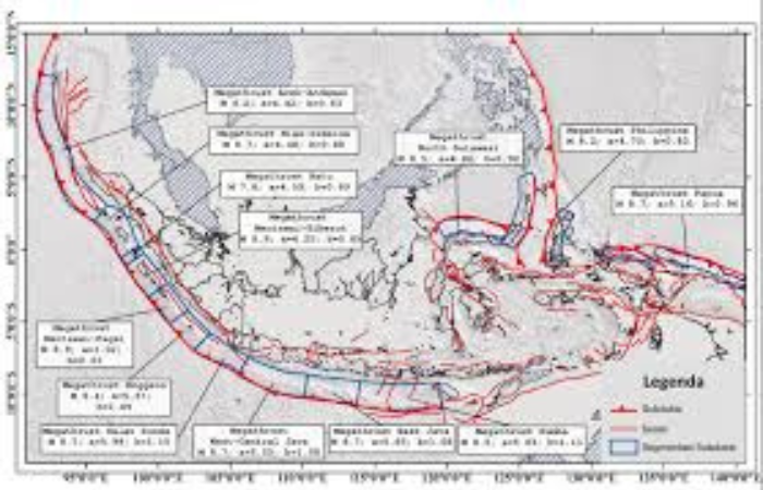 Gambaran Lokasi Megathrust