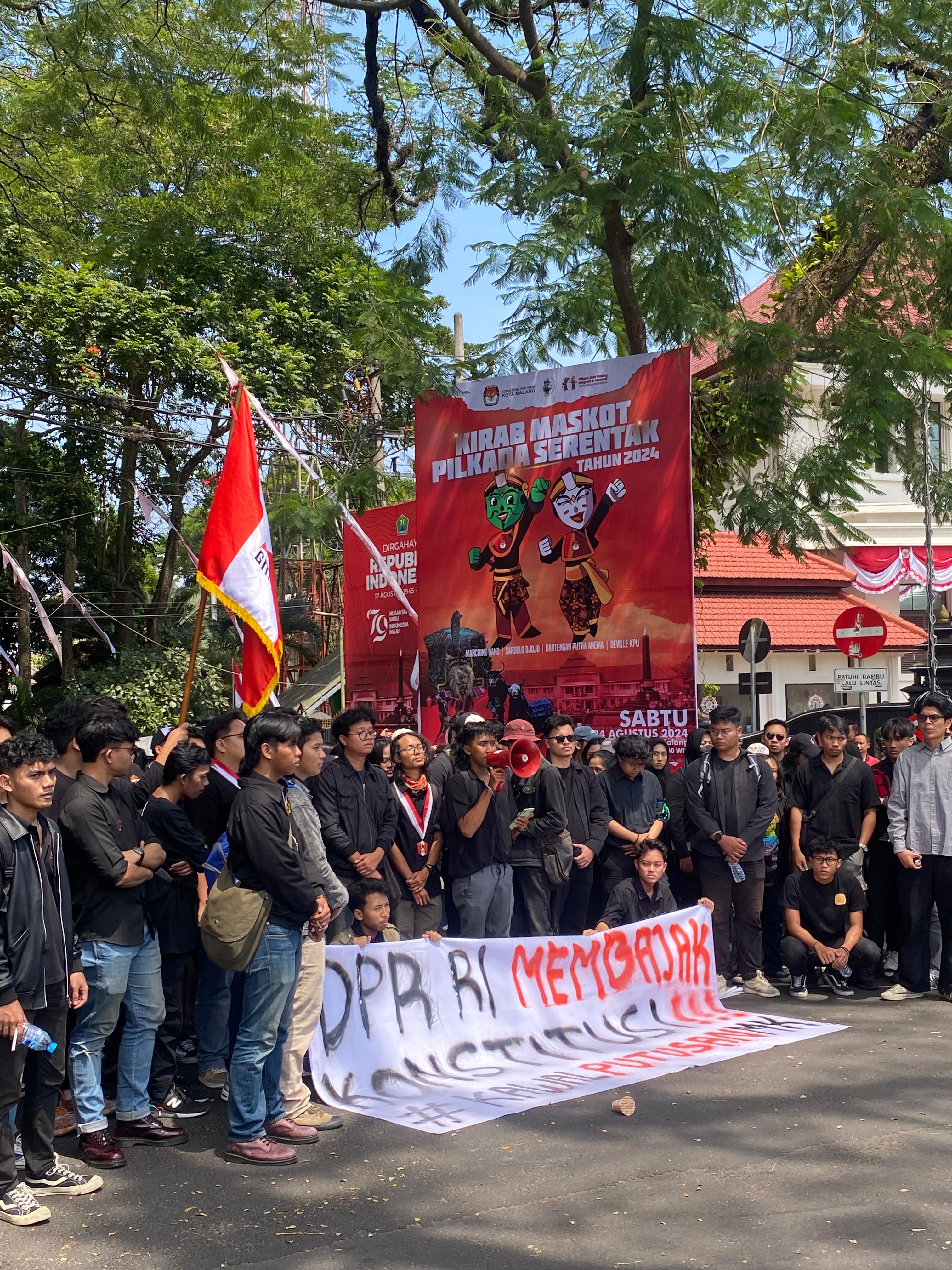 Aksi Demonstrasi Mahasiswa FH Universitas Brawijaya